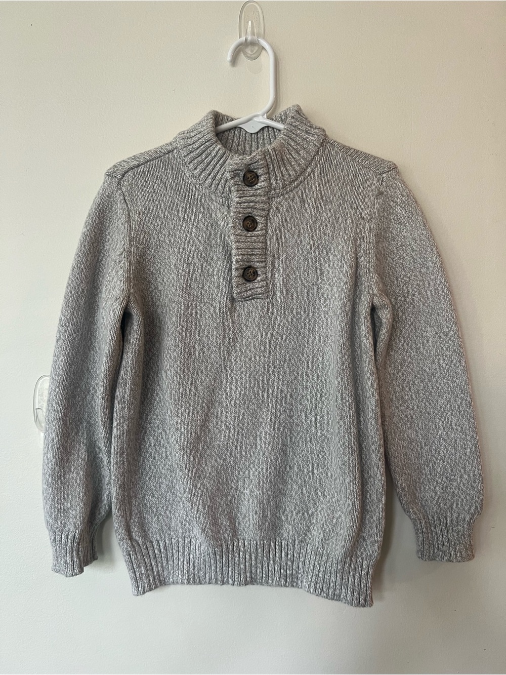NWOT Carter’s Gray Shawl Collar Button Sweater 5T
